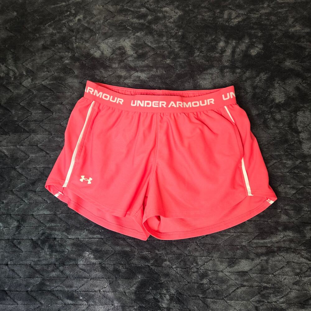 Under Armour Pink Running Training Athletic Shorts - Size S